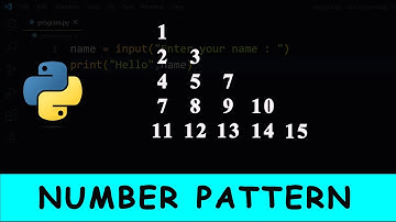 Python Program To Print Number Pattern in Right Triangle Shape | 08