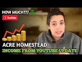 Acre Homestead Income from Youtube Update 2025