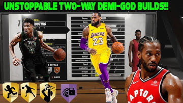 NBA 2K19 TWO WAY BUILDS ARE LITERALLY DEMI-GODS! TOP 3 BEST BUILDS IN NBA 2K19
