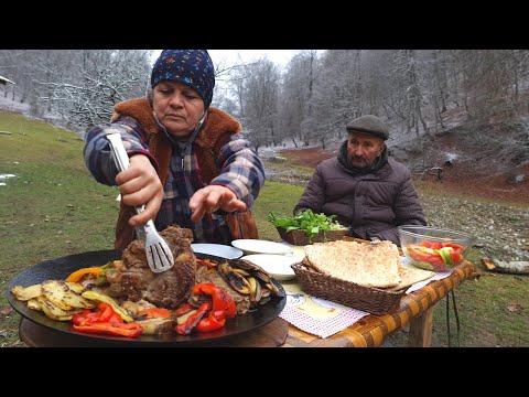 Sacda Mal Əti ilə Tərəvəz, Relaxing Video, ASMR Food