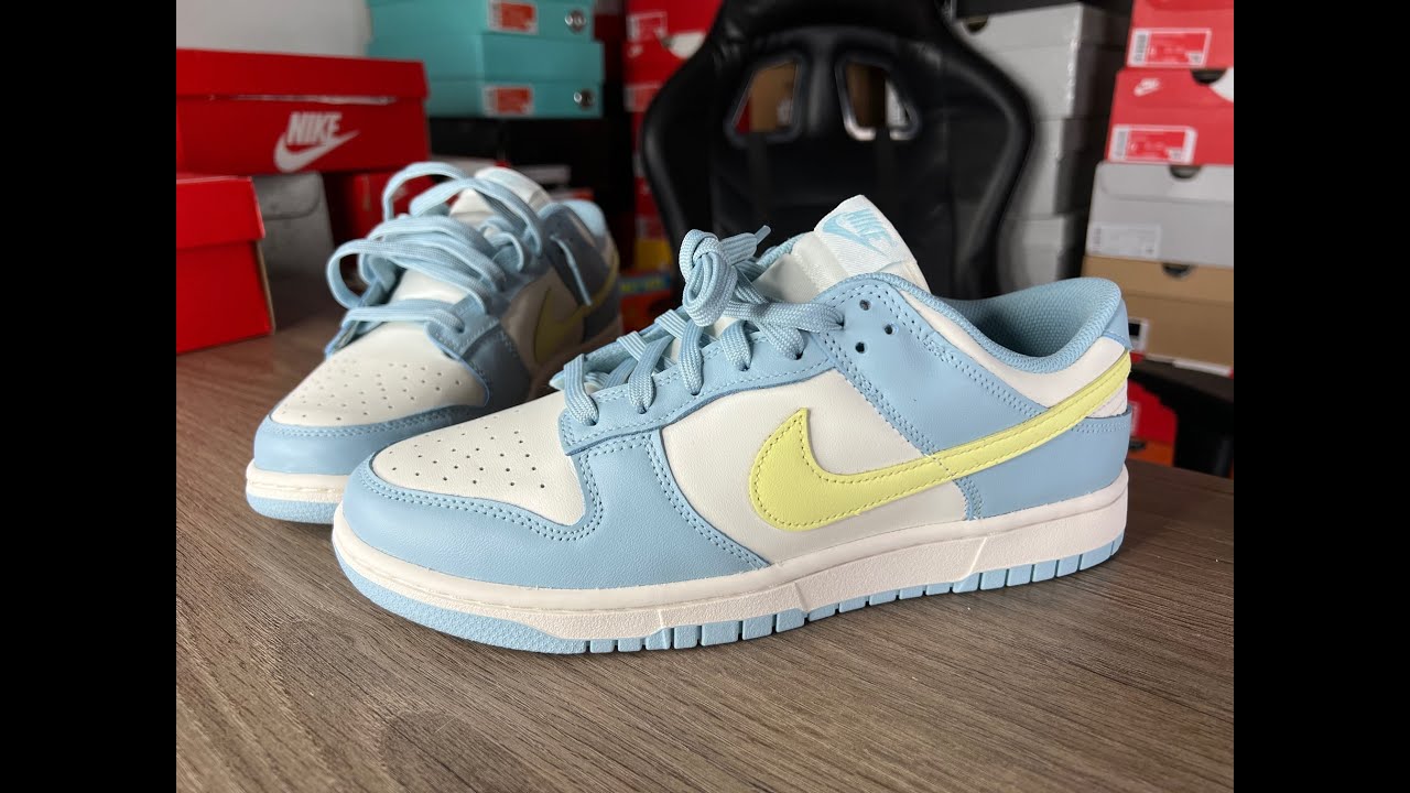 Nike Dunk Low Ocean Bliss Citron Tint On Feet Review