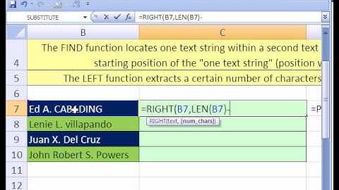 Excel Magic Trick #190: Rearrange First Last Name w Formula