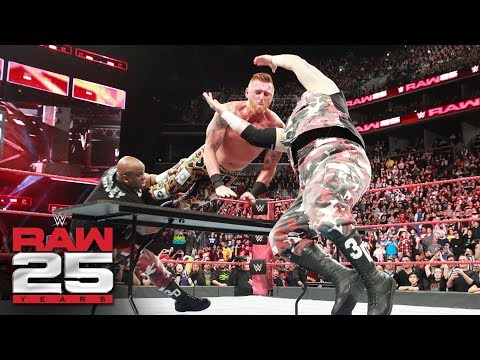 Heath Slater &amp; Rhyno vs. Titus Worldwide: Raw 25, Jan. 22, 2018