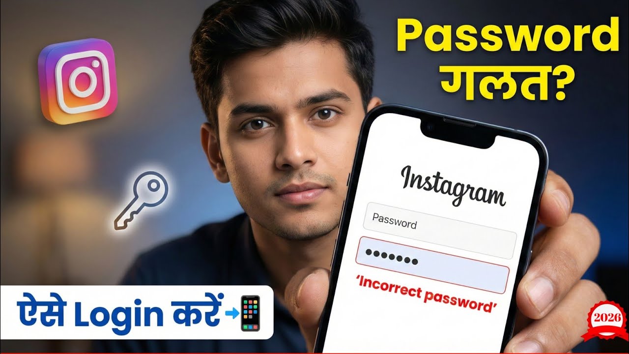 Instagram Incorrect Password बता रहा है ? 🔐 Fix Login Problem & Reset Password 2026