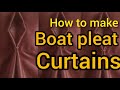 How to make Boat pleat curtains
