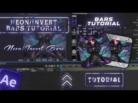 How to make Neon and Invert Bars CC Jaws Tutorial in After Effects | 7octa