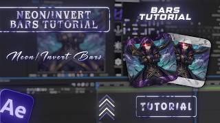 Neon and Invert Bars Tutorials in After Effects | 7octa