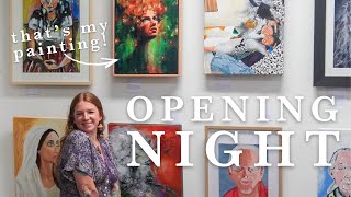 Come With Me To Opening Night Of An Art Exhibition