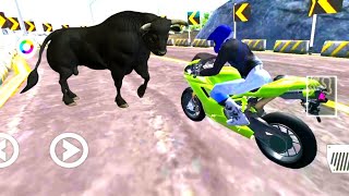 Bullet Train VS Motorbike 3D Driving Class #1 -motorcycle  Racing  crazy bike game Android Gameplay screenshot 4