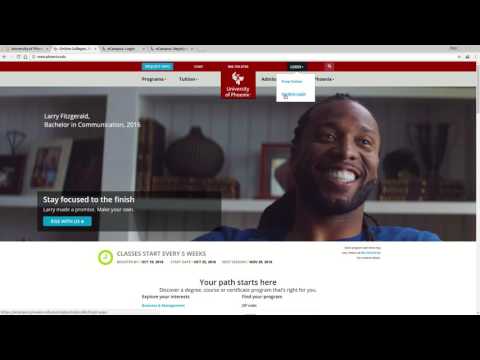 Video University Of Phoenix Online Account Login Tutorial - youtube