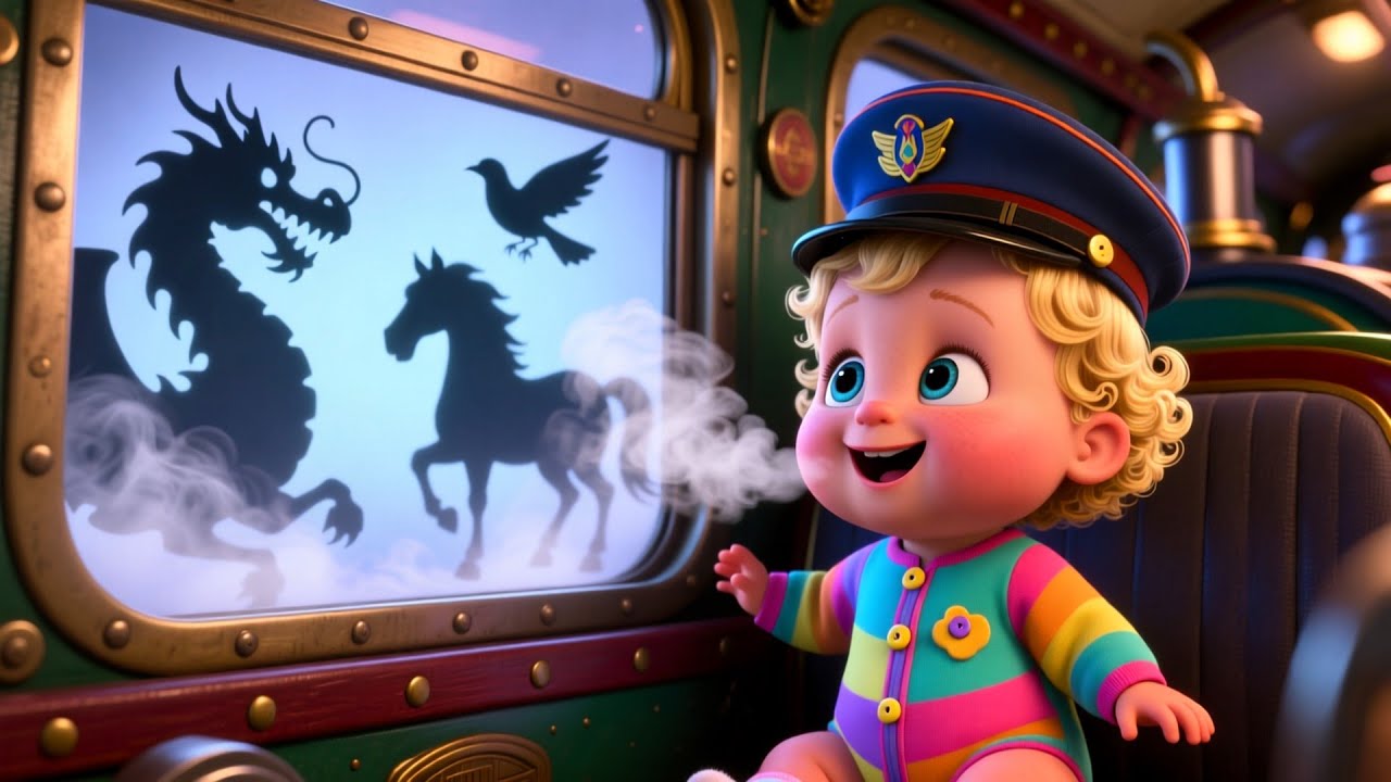 Train Whistle With Baby 🚂🎵 | Fun Learning Song for Kids | Playful Nursery Rhyme