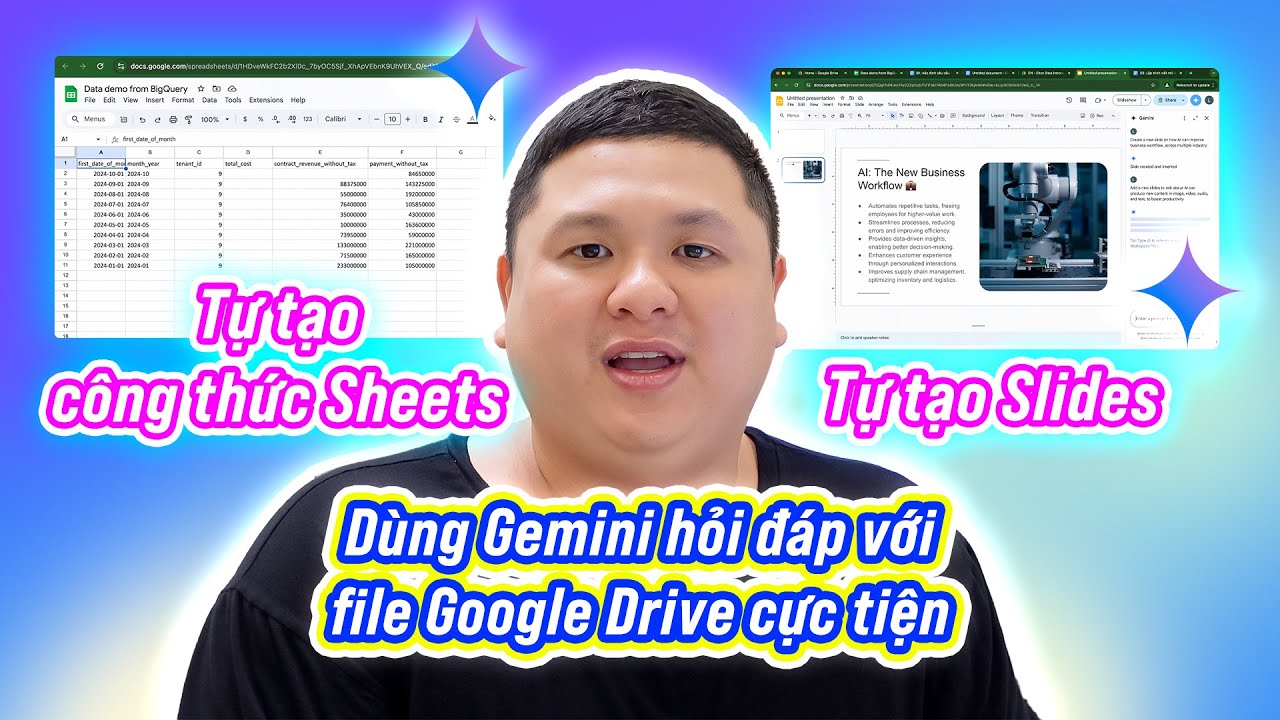 Outline Video Ai cũng làm được: Cách dùng Gemini hỏi đáp, tóm tắt file Google Drive, tự tạo slide thuyết trình