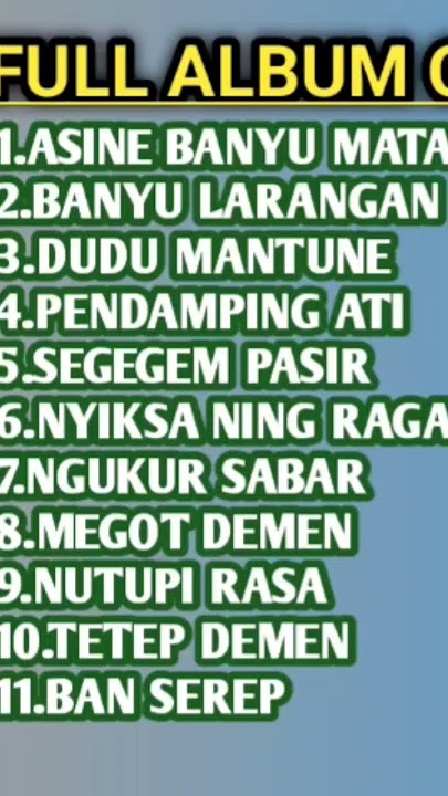 OCHOL DHUT full album singgle teranyar 2022