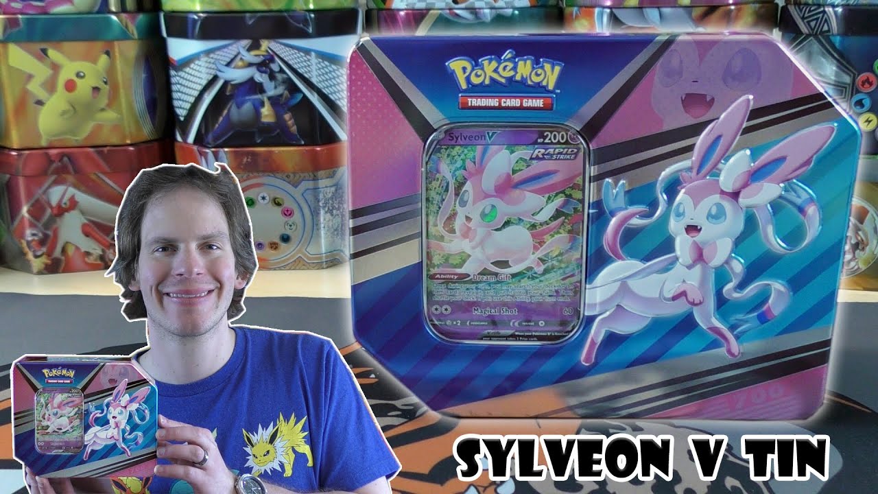 Sylveon V Heroes Tin Opening - YouTube