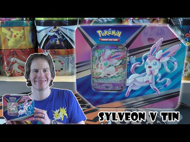 Sylveon V Heroes Tin Opening - YouTube