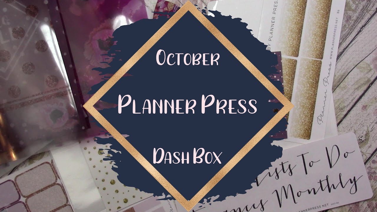 October Planner Press Dash Box Unboxing
