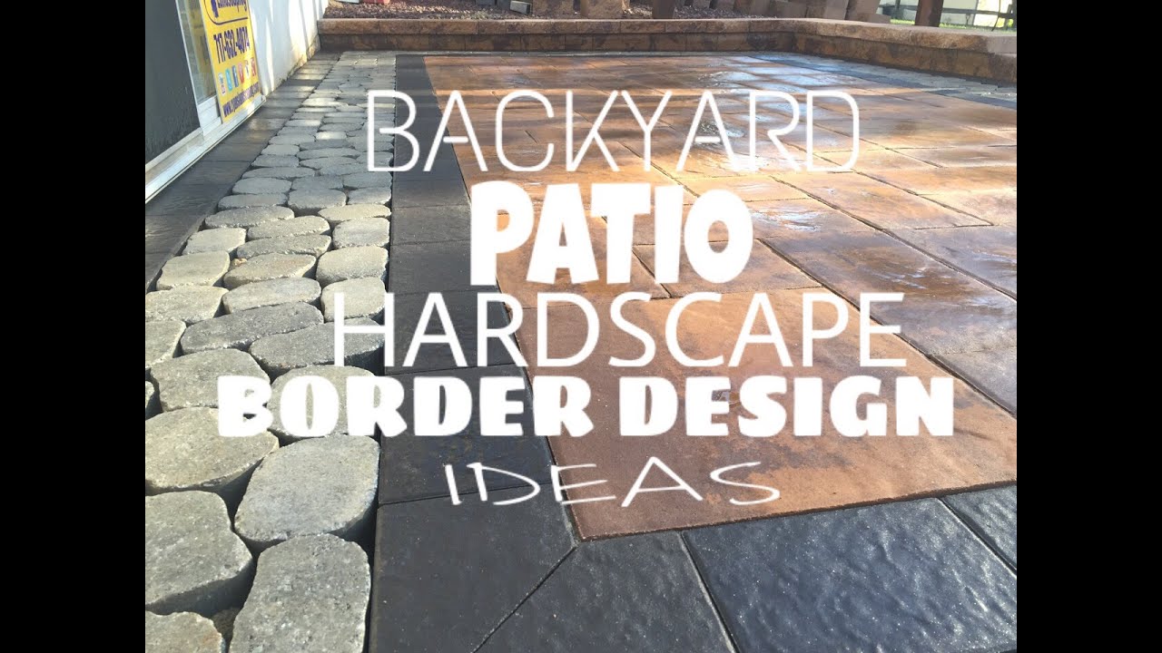 Backyard patio hardscape border design ideas Adams County Ryan's Landscaping