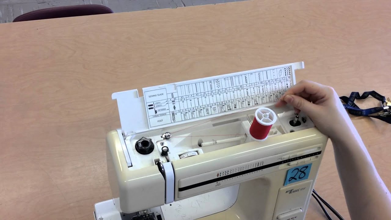 How to Thread a Janome Sewing Machine tutorial with Close Ups 