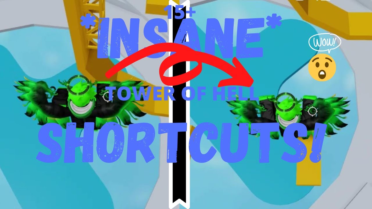 15+ *INSANE* Tower of Hell SHORTCUTS! + SLOW-MO!