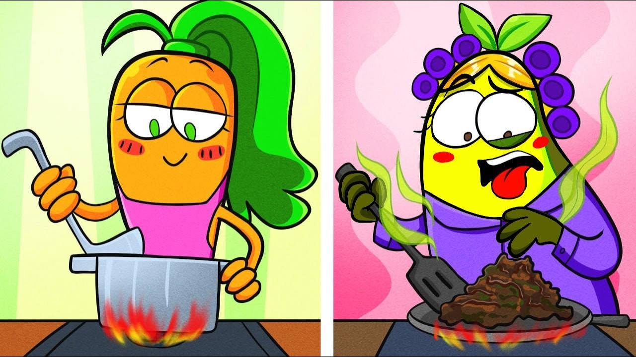 In Public VS Alone! Funny Situations by Avocado Family