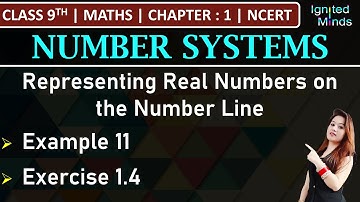 Class 9th Maths | Representing Real Numbers on the Number Line | Example 11 | Exercise 1.4 (Q1 & Q2)