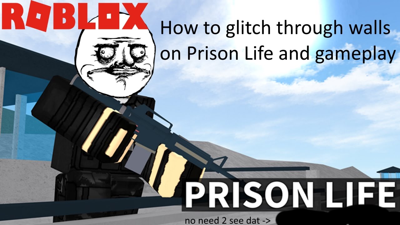 How To Glitch Through Walls In Roblox Prison Life Youtube - how to get the upside down face in roblox youtube