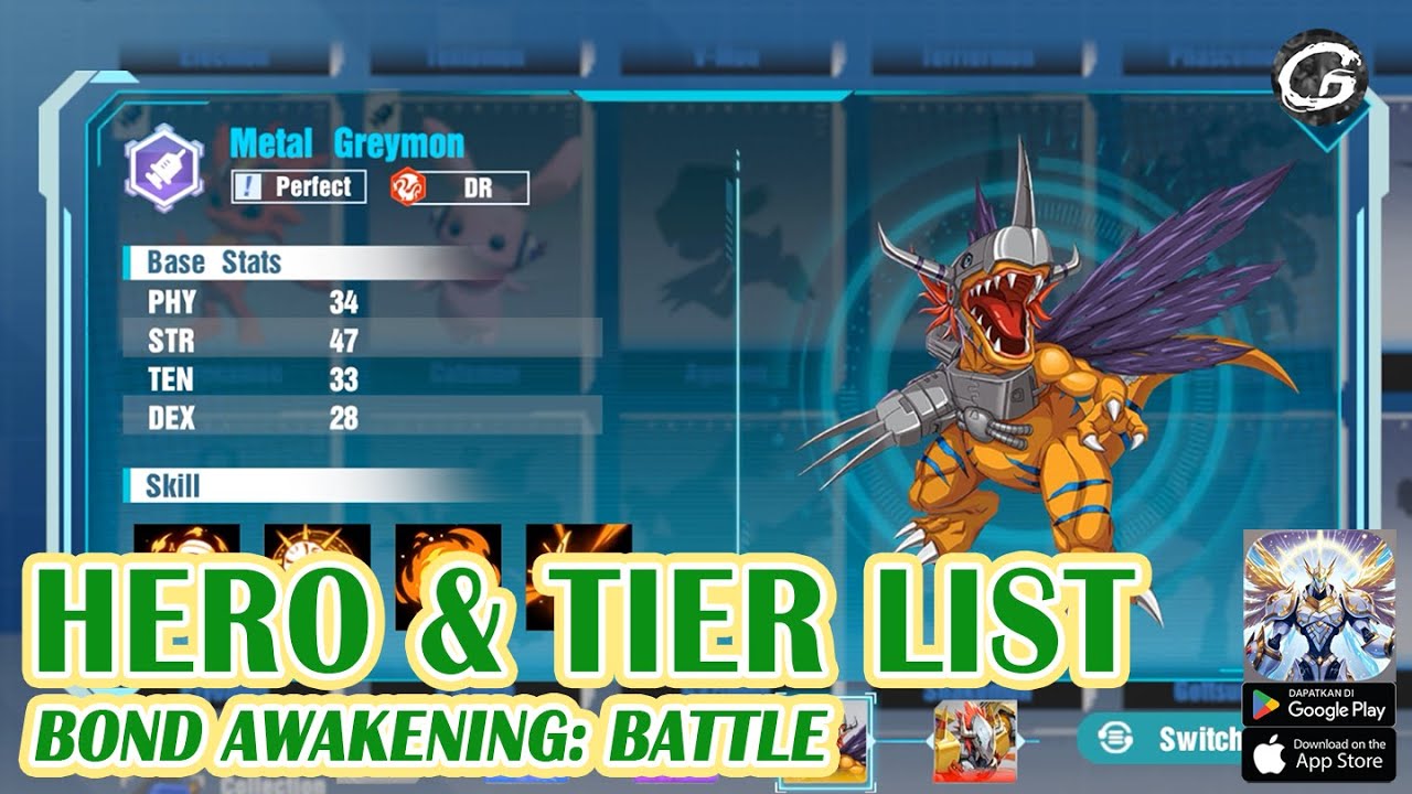 Bond Awakening: Battle All Digimon & Tier List- Mobile Game (Android & IOS)