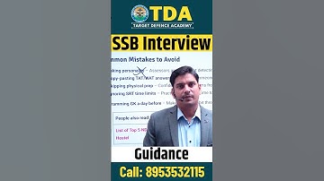 SSB Interview Tips by Sachin Sir #nda