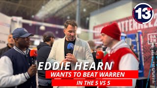 Eddie Hearn wants to beat Warren in the 5 vs 5! - Taylor VS Catterall 2 Open Workout Leeds