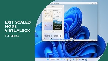 How to Exit Scaled Mode VirtualBox