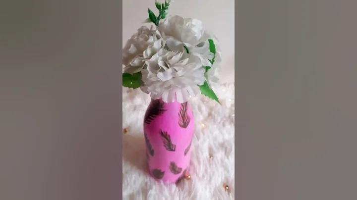 Quick Decor from bottle😍|DIY Room Decor Idea| #shorts #youtubeshorts #bottleart