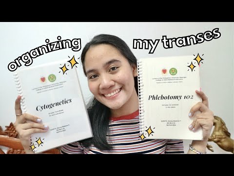 organizing my 2nd year transes! 📓 │ aly quinto