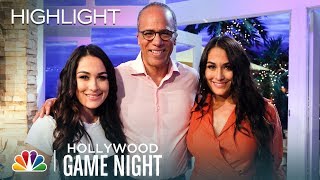 The Bella Twins Show Jane Lynch Some Moves  Hollywood Game Night episode Highlight
