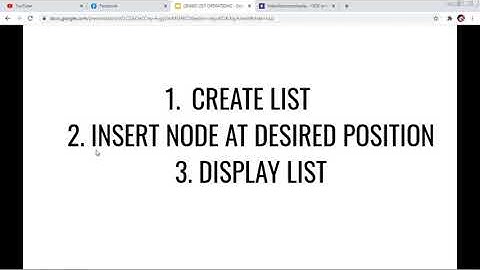 Linked List Insert Operation | C Programming