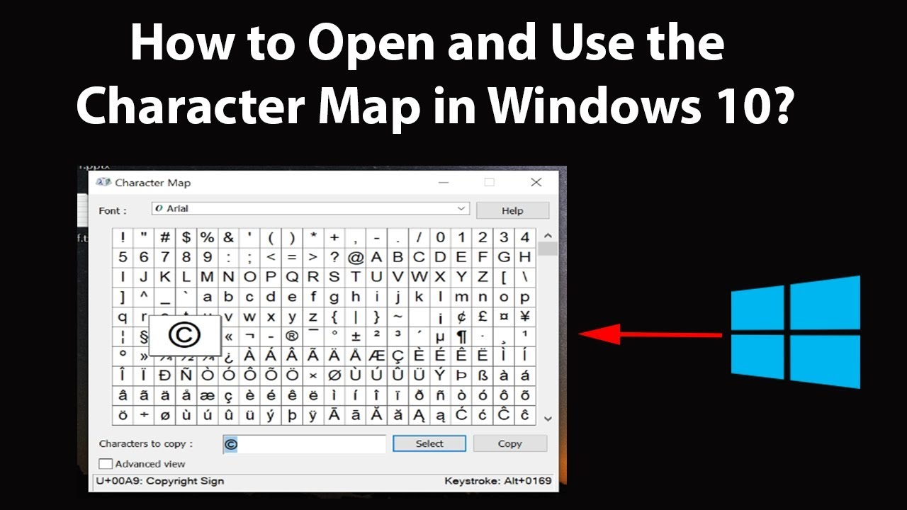 character map windows 10 free download