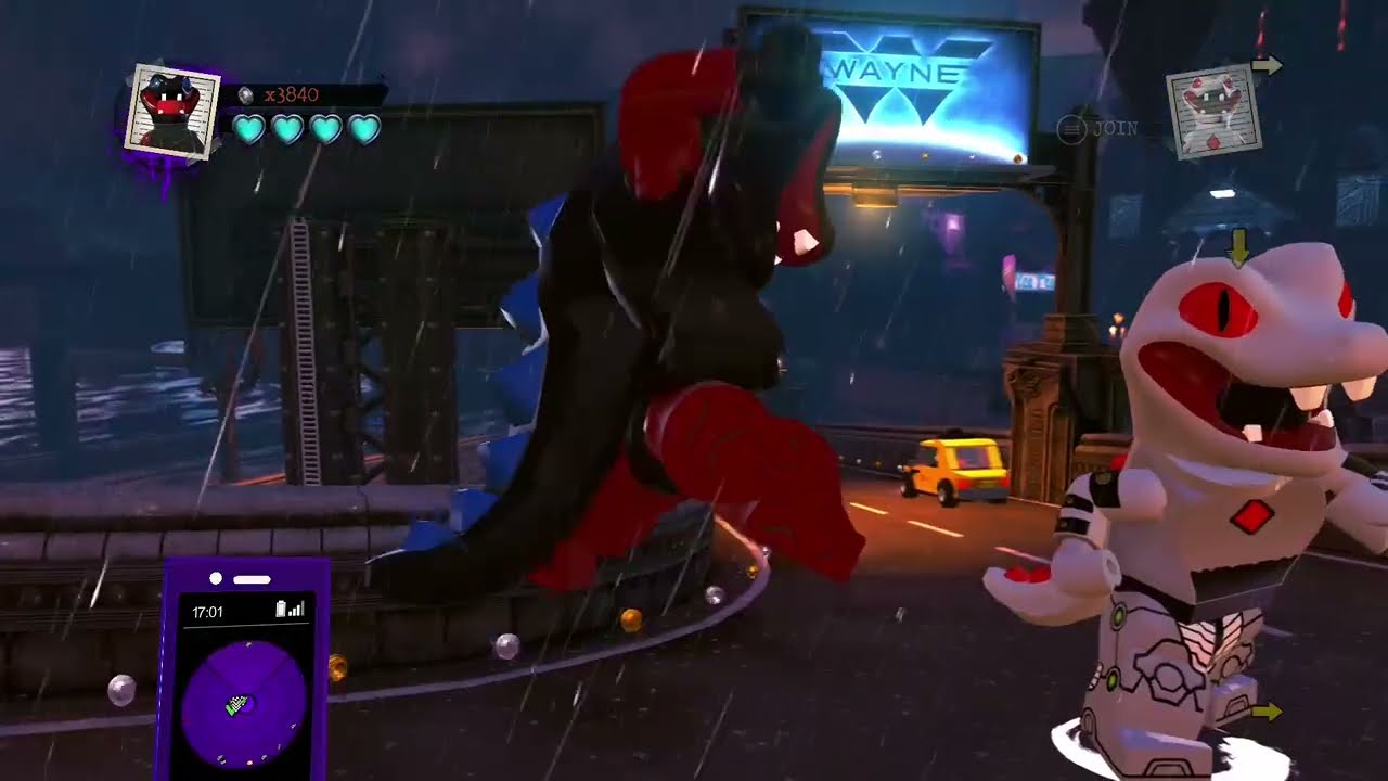 CrocZilla and Godzilla vs mechagodzilla v9 in Lego dc super villain 