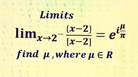 Limits involving greatest Integer Function and fractional part function.