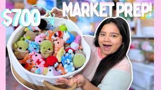$700 Market Prep!! | 60+ Mini Market Makes!! | Crochet Market Prep|