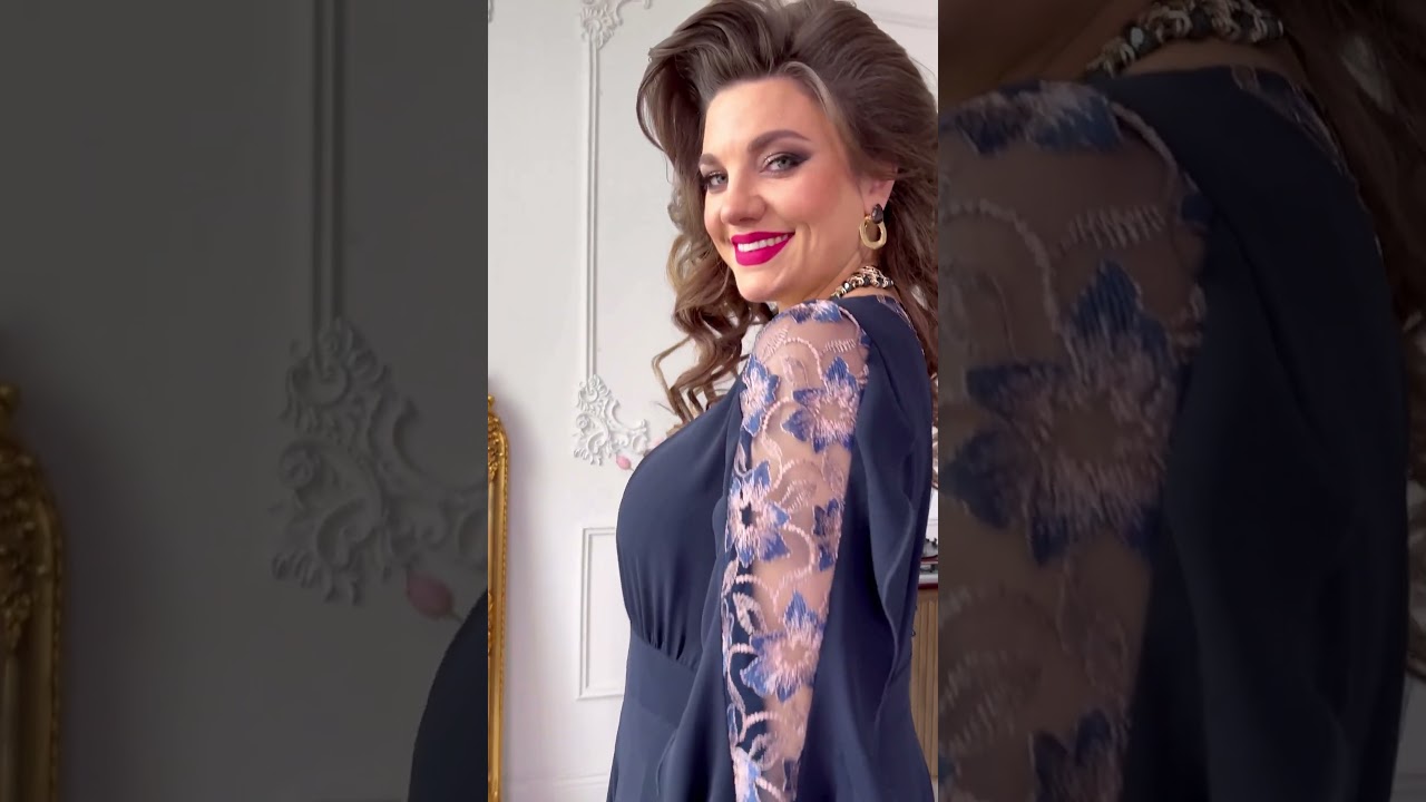 Платье 17563 темно-синий VITTORIA QUEEN