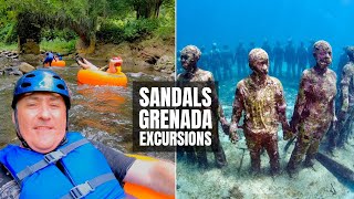 SANDALS GRENADA: Underwater Sculpture Park & River Tubing: Things to do in Grenada Travel Vlog (2/5)