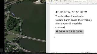 Latitude and Longitude in Google Earth