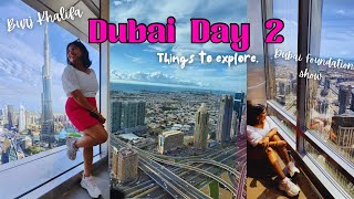 DAY 2 of exploring Dubai | went to burj Khalifa, Dubai mall, underwater zoo etc.