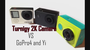 Turnigy 2K Action Camera VS GoPro4 and Xiaomi Yi