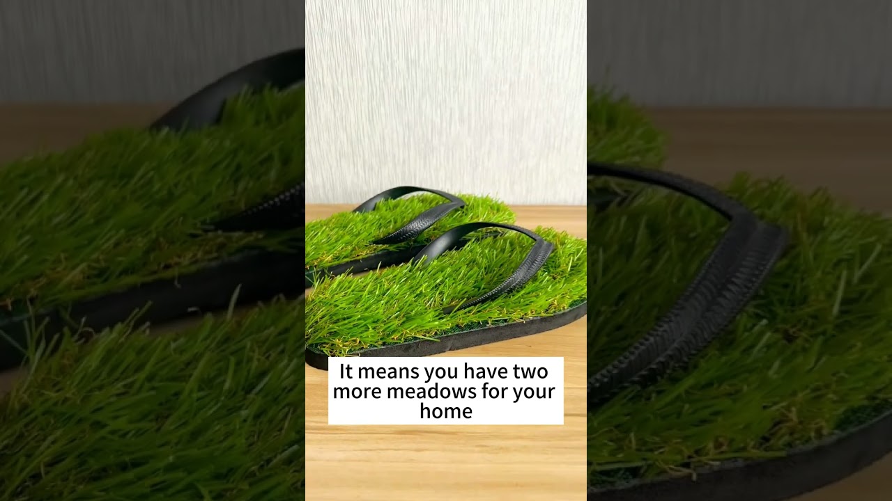 Step In Style: Grass Slippers – Fashion-forward footwear on the green!