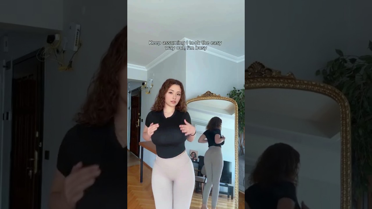 Cute Asian Girl in Leggings style outfit