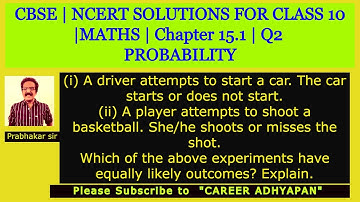 NCERT Solutions for Class 10 Maths Chapter 15 Exercise 15.1 of Probability