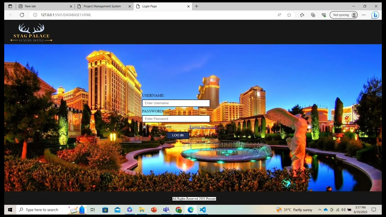 STAG PALACE: PROJECT MANAGEMENT SYSTEM