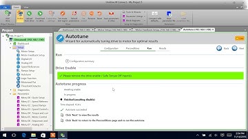 Control Techniques   Unidrive M Connect Motor Setup & Autotune 1080p 30fps H264 128kbit AAC