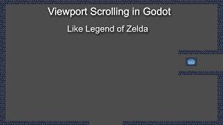Viewport/Screen Scrolling in Godot