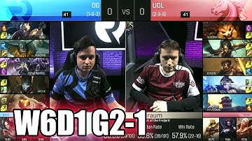 Origen vs Unicorns of Love | Game 1 S6 EU LCS Summer 2016 Week 6 Day 1 | OG vs UOL G1 W6D1 1080p